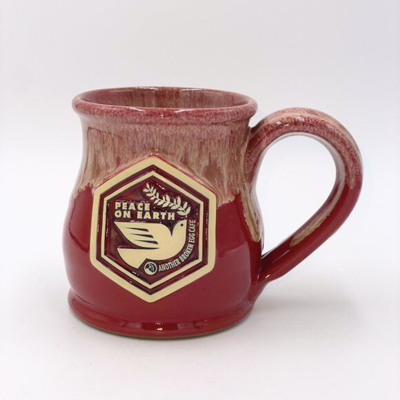 Deneen Pottery 2019 Peace on Earth Mug Another Broken Egg Cafe Special Edition - Picture 1 of 9